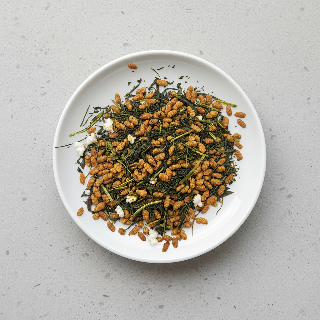 NaturaliTea: Genmaicha Brown Rice Green Tea, Kasvatettu torjunta-aineeton 無農薬茶:玄米茶