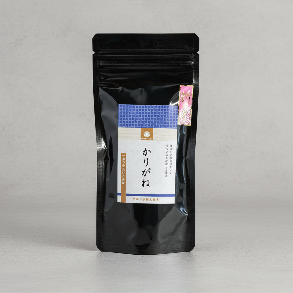 #0461.M1 Marushige Shimizu Tea Farm: Karigane Leaf Stem Green Tea from Mie かりがね