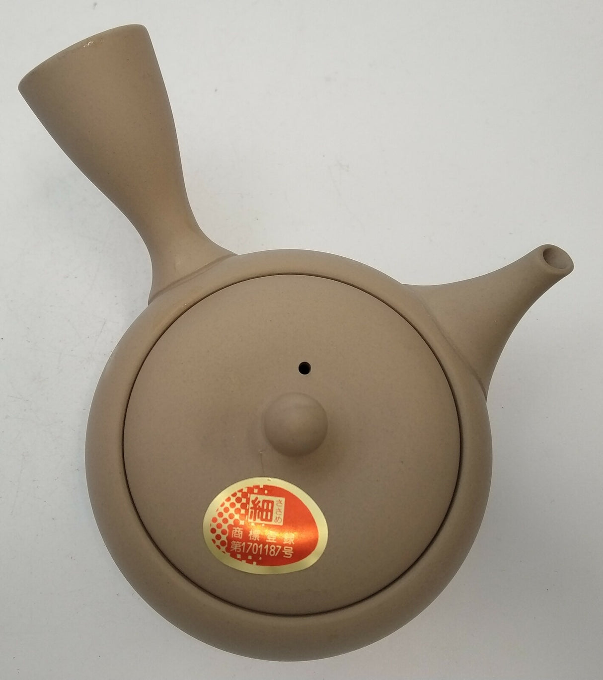 Takasuke Kiln (Y111) 高資陶苑: Tokoname Kyusu Tea Pot, Brown, Kikumaru Ceramic Mesh Strainer 250 ml