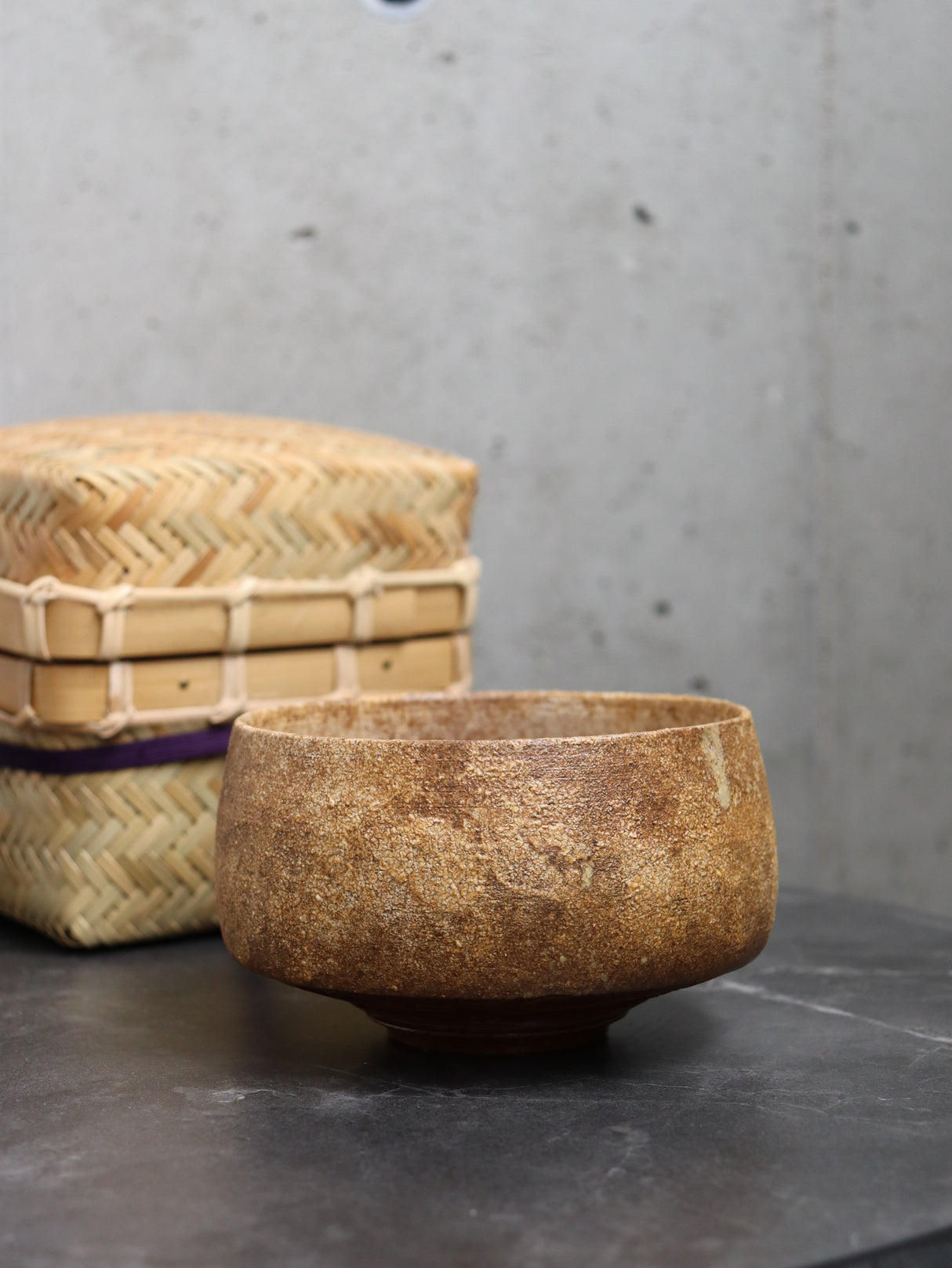 中川絵美:竹箱入り手作り抹茶碗