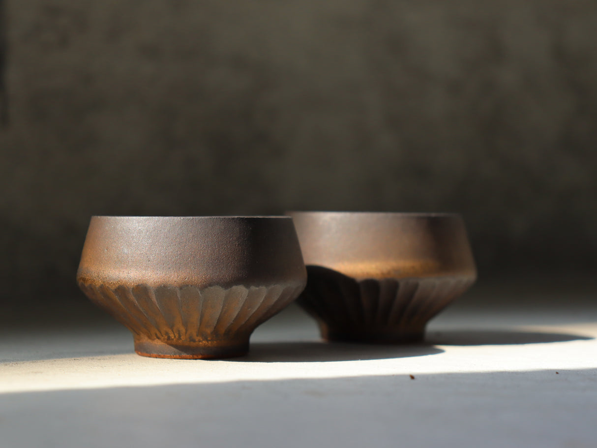 Emui: Handmade Bronzed Guinomi Cup