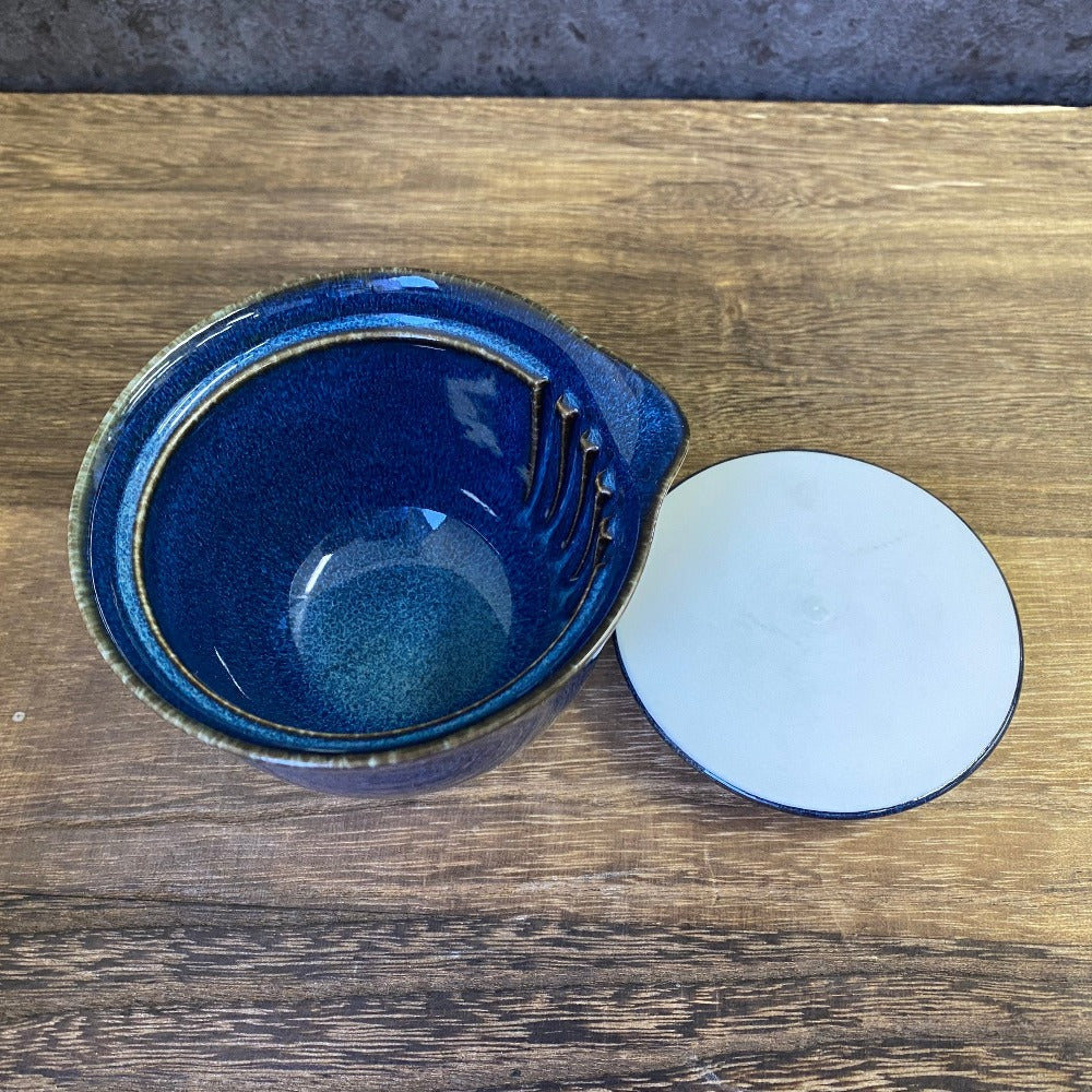 Minoyaki Houhin Shiboridashi Kyusu -teepannu (sininen, 180 ml)