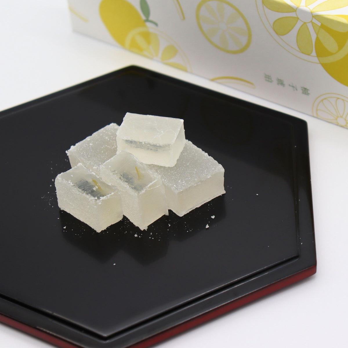 Kyogashitsukasa Miyako : Yuzu Kohakuto 京都菓子司都 柚子琥珀糖