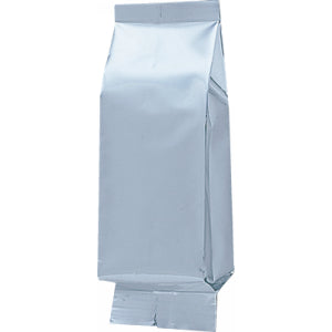 260: Silver Gusset-Style Plastic Food Storage Bags 55×45×180 mm