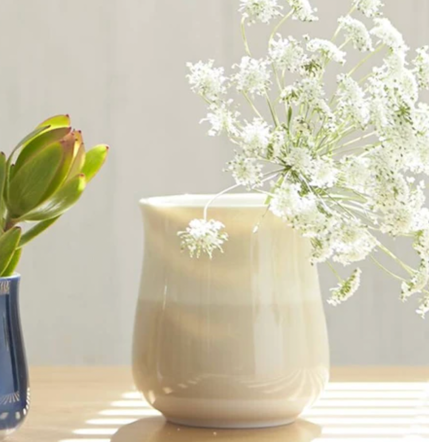 美山美濃焼 大楕円カップ (ライトグレー/グレー) ポット(ライトグレー/グレー)