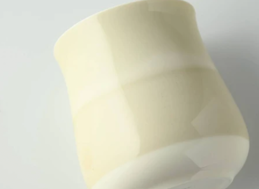 美山美濃焼 大楕円カップ (ライトグレー/グレー) ポット(ライトグレー/グレー)