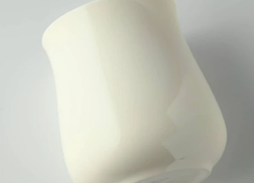 Miyama Minoyaki Oval Cup (harmaavalkoinen) ポット(クリームホワイト)