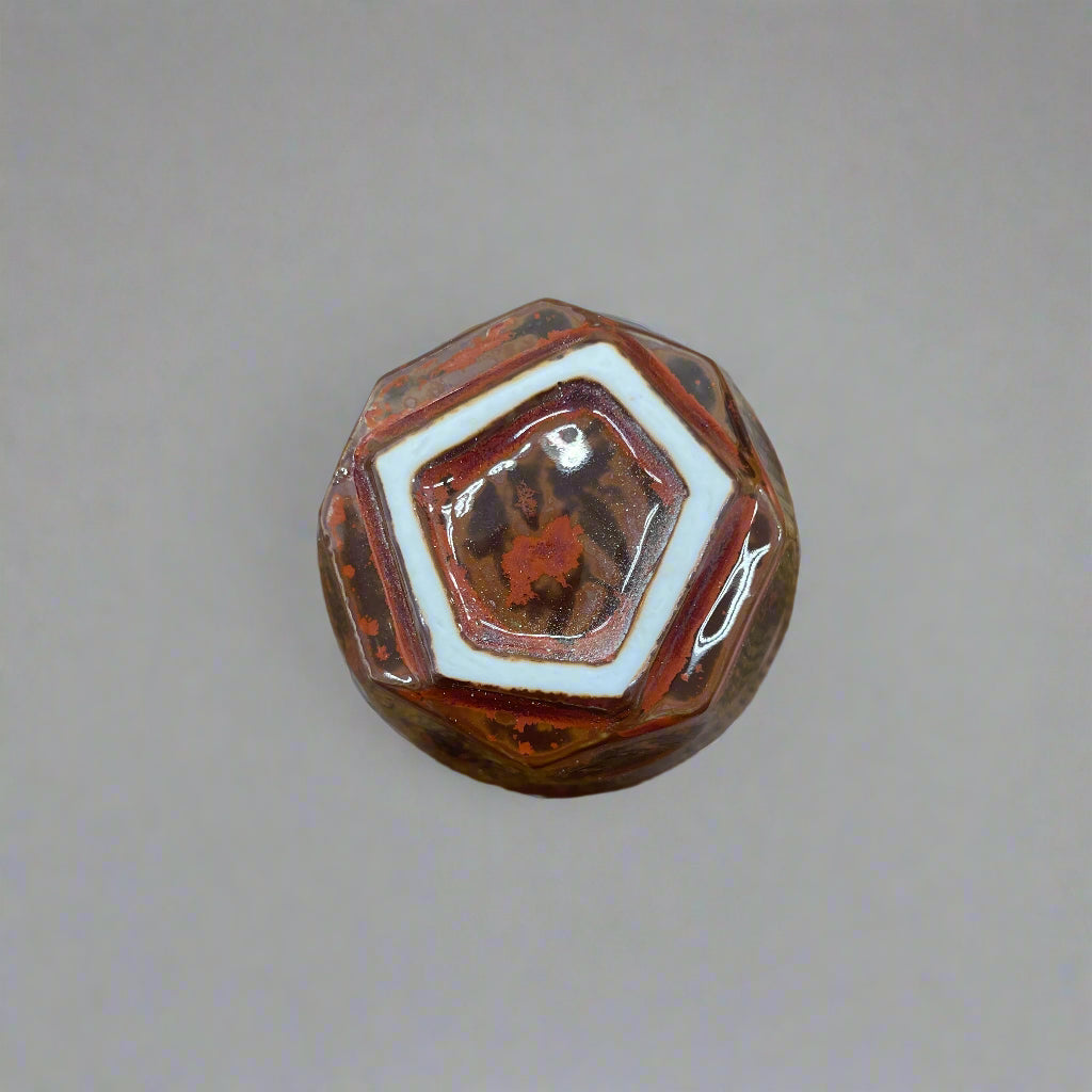 青安窯:彫絵美濃焼 ぐい呑み 5個セット 木箱付き 削ぎ五様 ぐい呑揃え