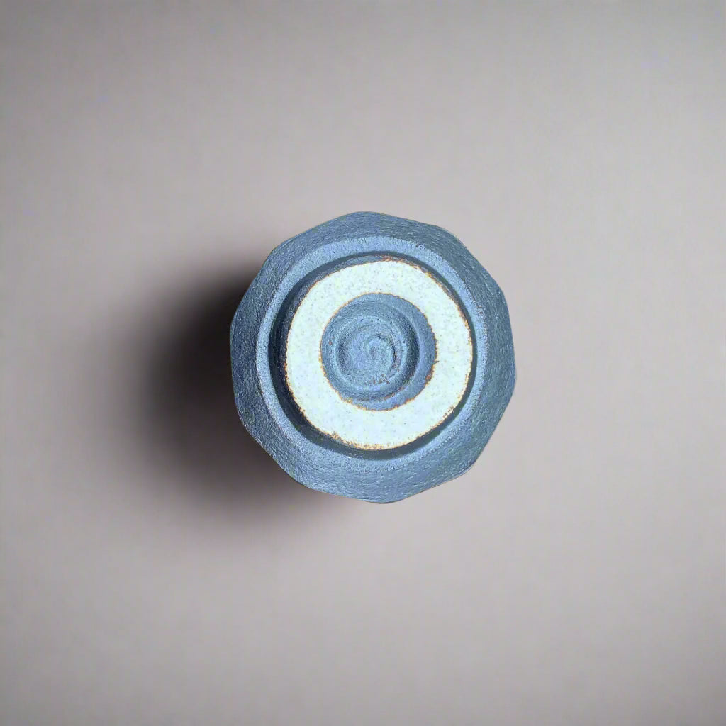 青安窯:手造り美濃焼 ぐい呑5個セット 木箱付き 手造り五様ぐい呑揃い