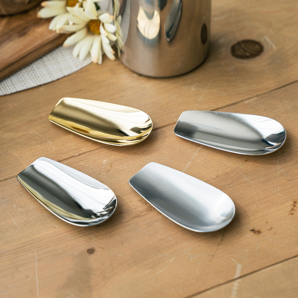 Aoyoshi: Stainless Chasaji Tea Scoop ステンレス茶箕 プレーン