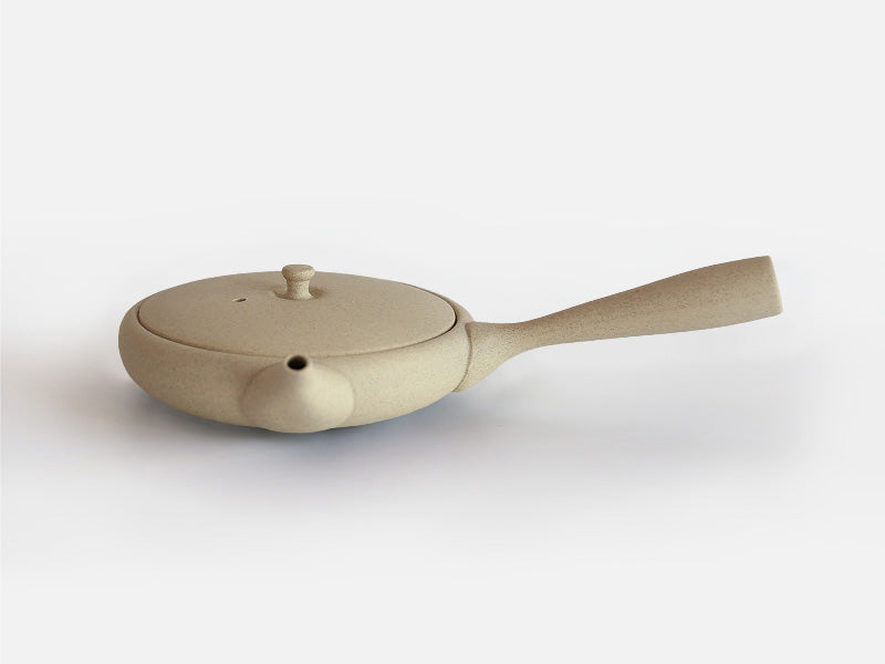 人水窯:TOKI - KINARI 平常滑急須(100ml、オフホワイト)