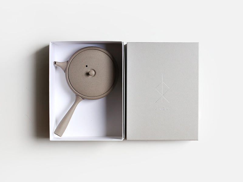 人水窯:TOKI - KINARI 平常滑急須(100ml、オフホワイト)