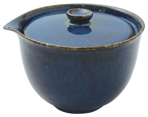 Minoyaki Houhin Shiboridashi Kyusu -teepannu (sininen, 180 ml)