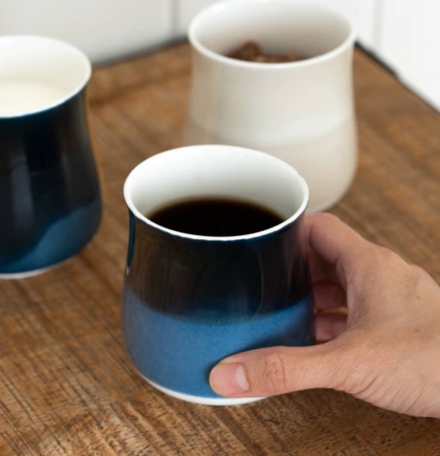 Miyama Minoyaki Oval Cup (Ink Blue) ポット(インクブルー)