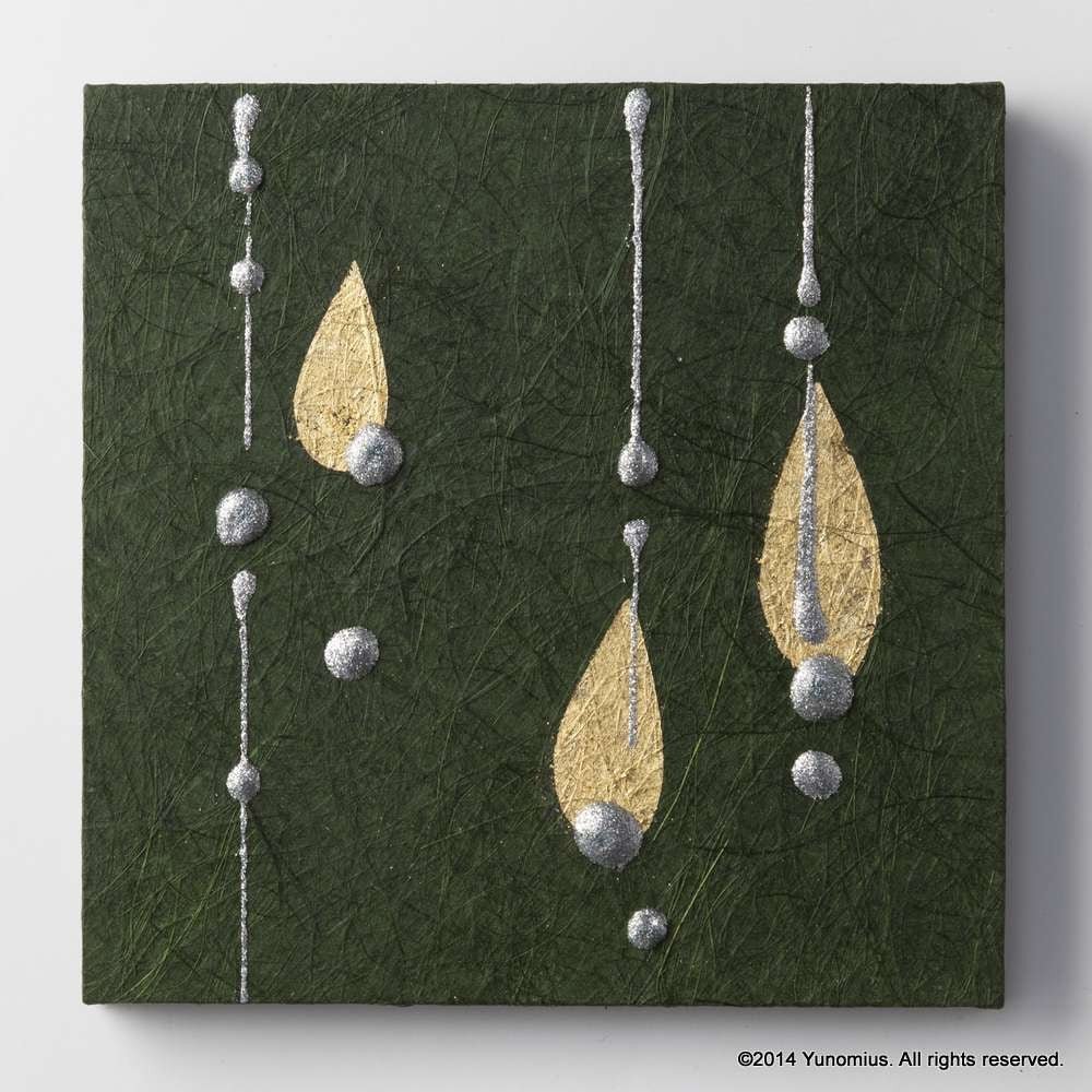 Hana & Haku: Decorative Washi Paper Panel (Green #5) - Yunomi.life