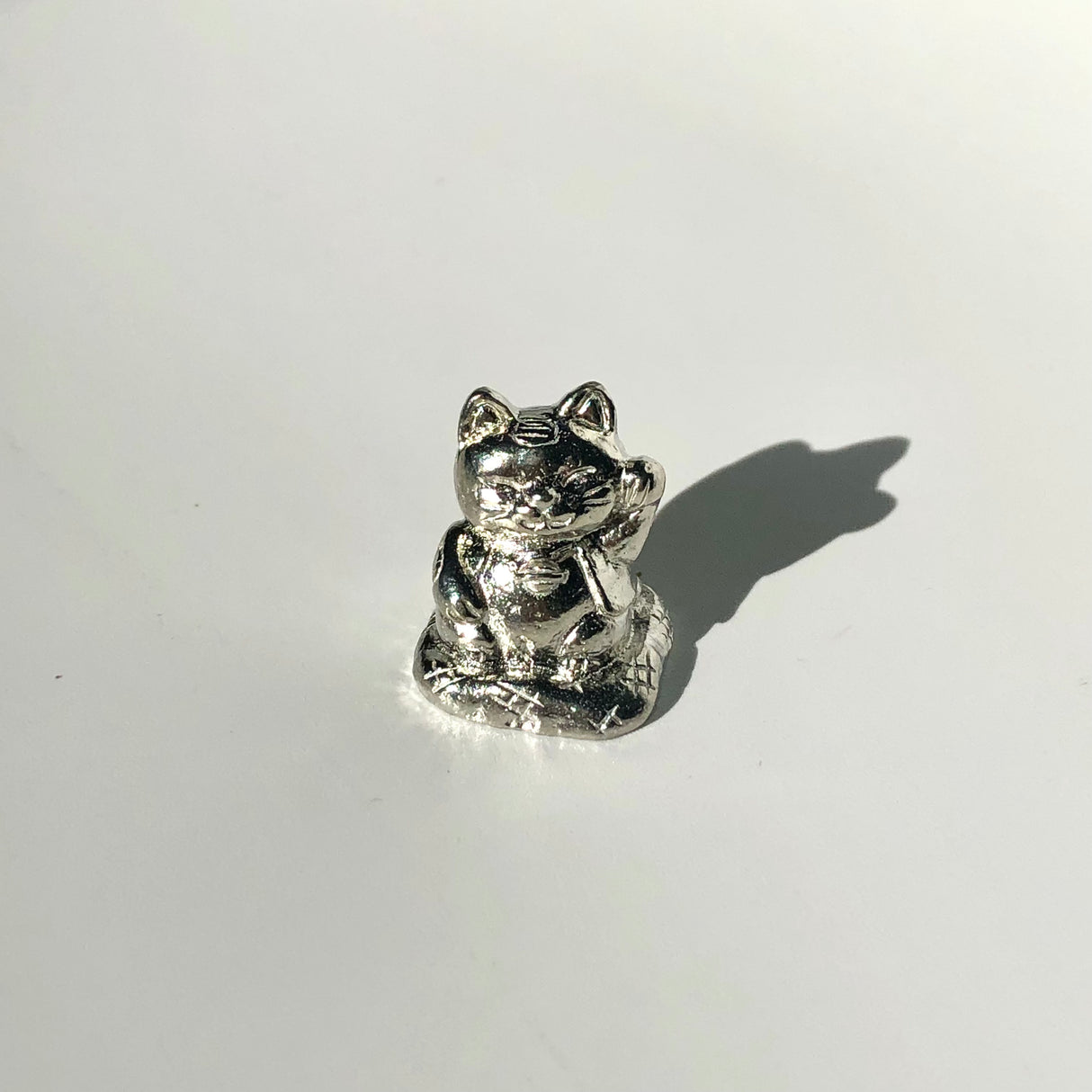 手作り錫茶ペット猫 まねきなこ錫製招き猫