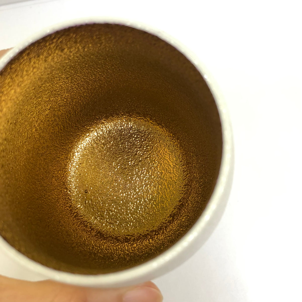 奥川陶器:スノーバルーンカップ ゴールド