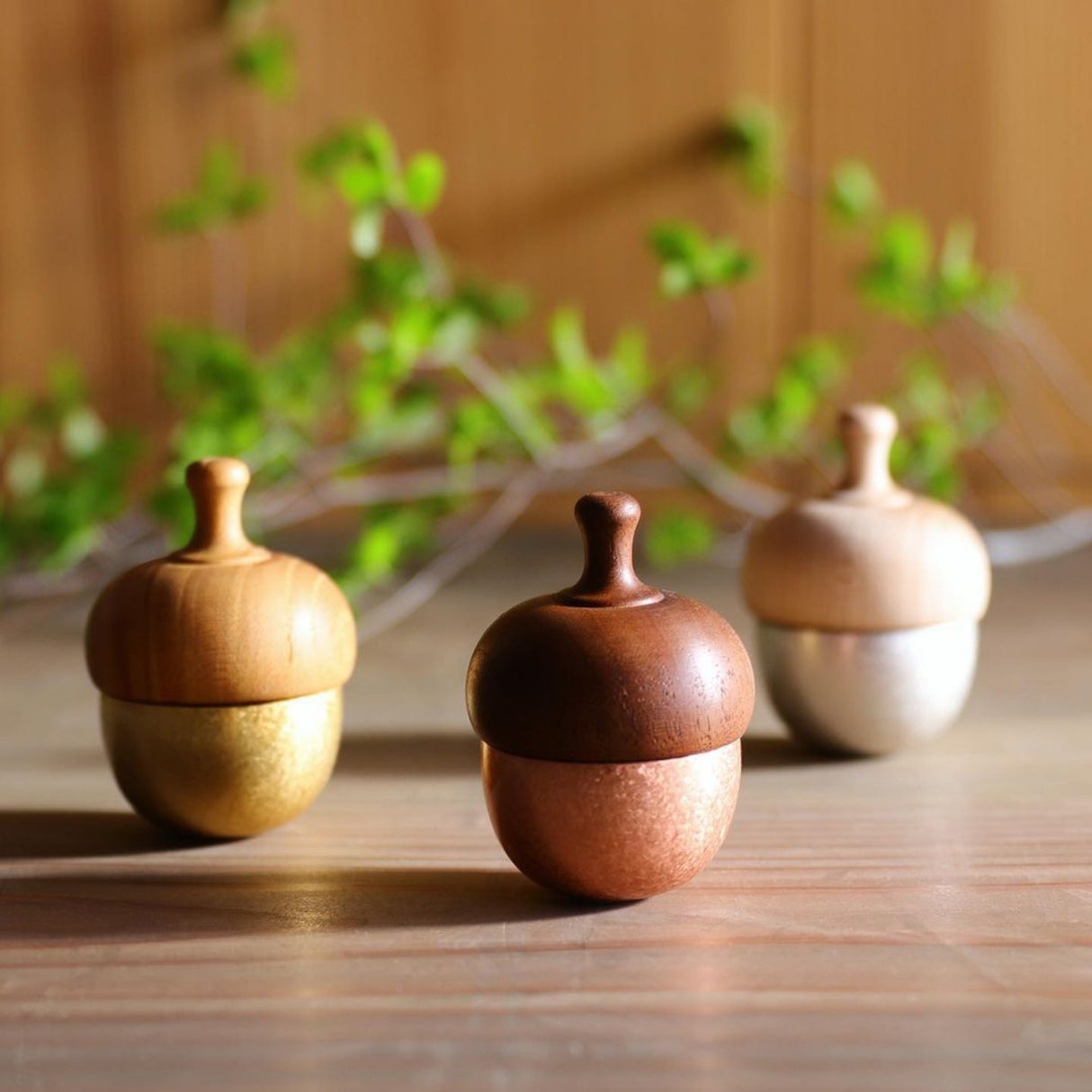 KUON - マドカシリーズ - ドングリン ミニシンギングベルボウル - 銅/ピンクゴールドカラー