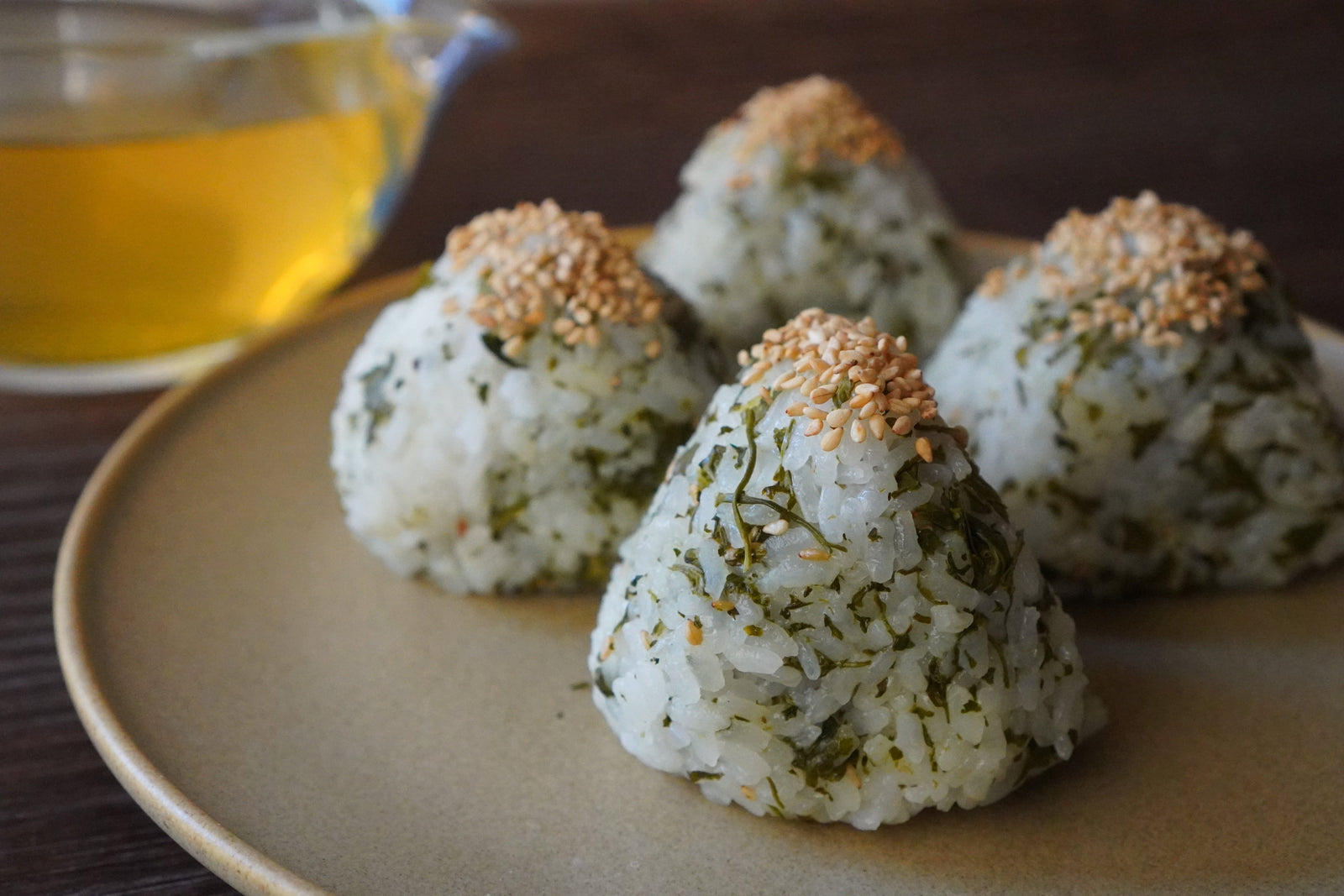 Onigiri Rice Ball with Shincha (Green tea) Recipe