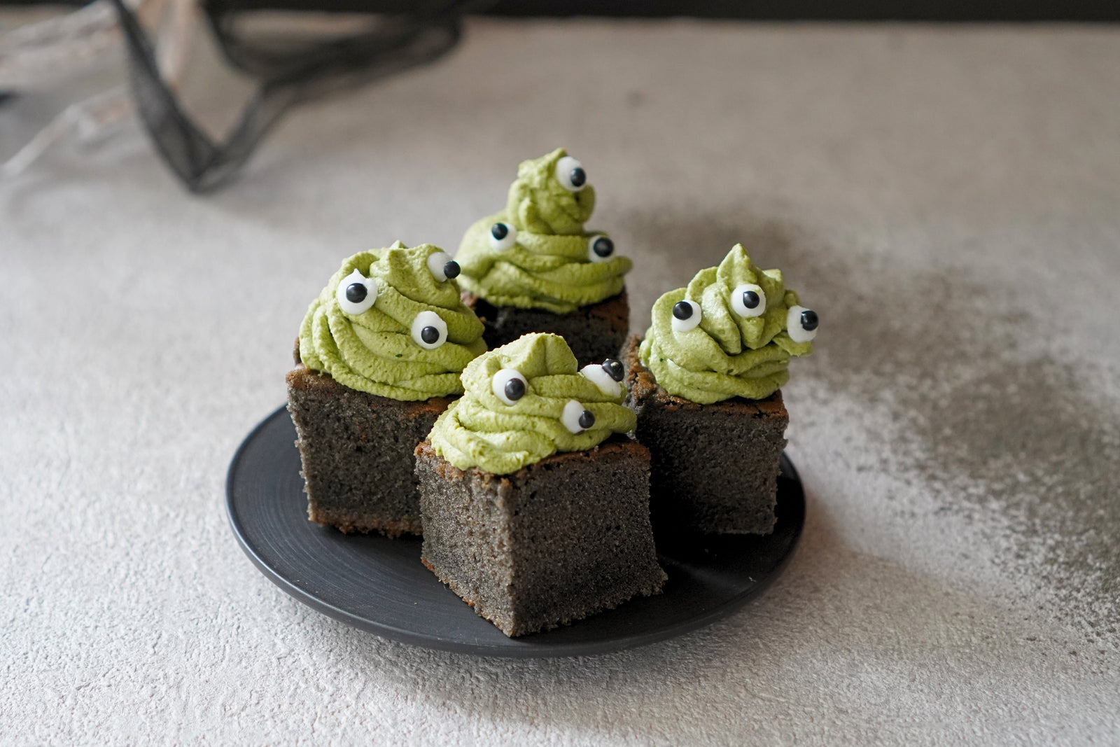 Black Sesame & Matcha Monster Cake