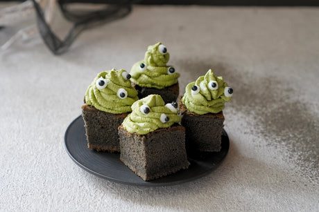 Black Sesame & Matcha Monster Cake