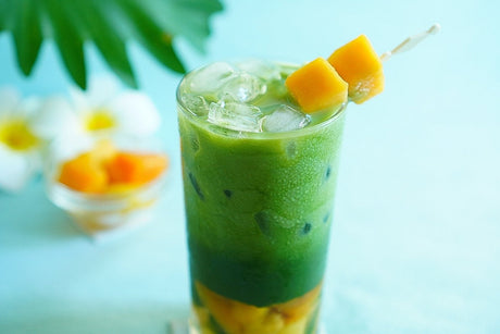 Iced Matcha Latte with Mango Recipe - Yunomi.life