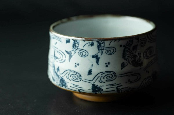Oda Pottery: Sazanami Design posliinimukikuppi (sininen) 小田陶器さざなみマグカップ（ブルー）