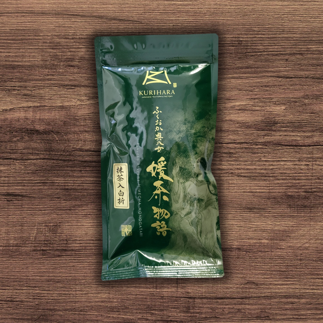 #0075.F2 Kurihara Tea #12: Shiraore Stem Tea Infused with Matcha 抹茶入り白折