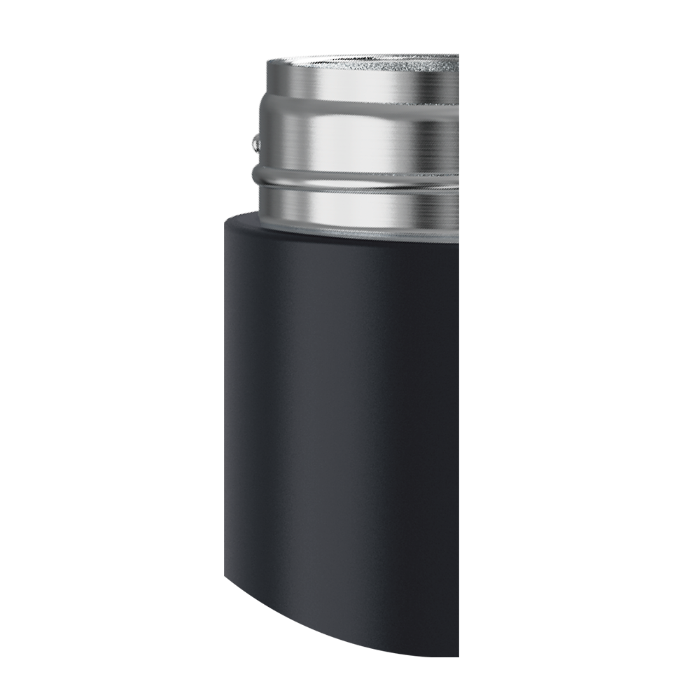 Lalaluctus ティーボトル - ステンレススチール製タンブラー（ティーストレーナー付き） - ダークグレー - 400 ml