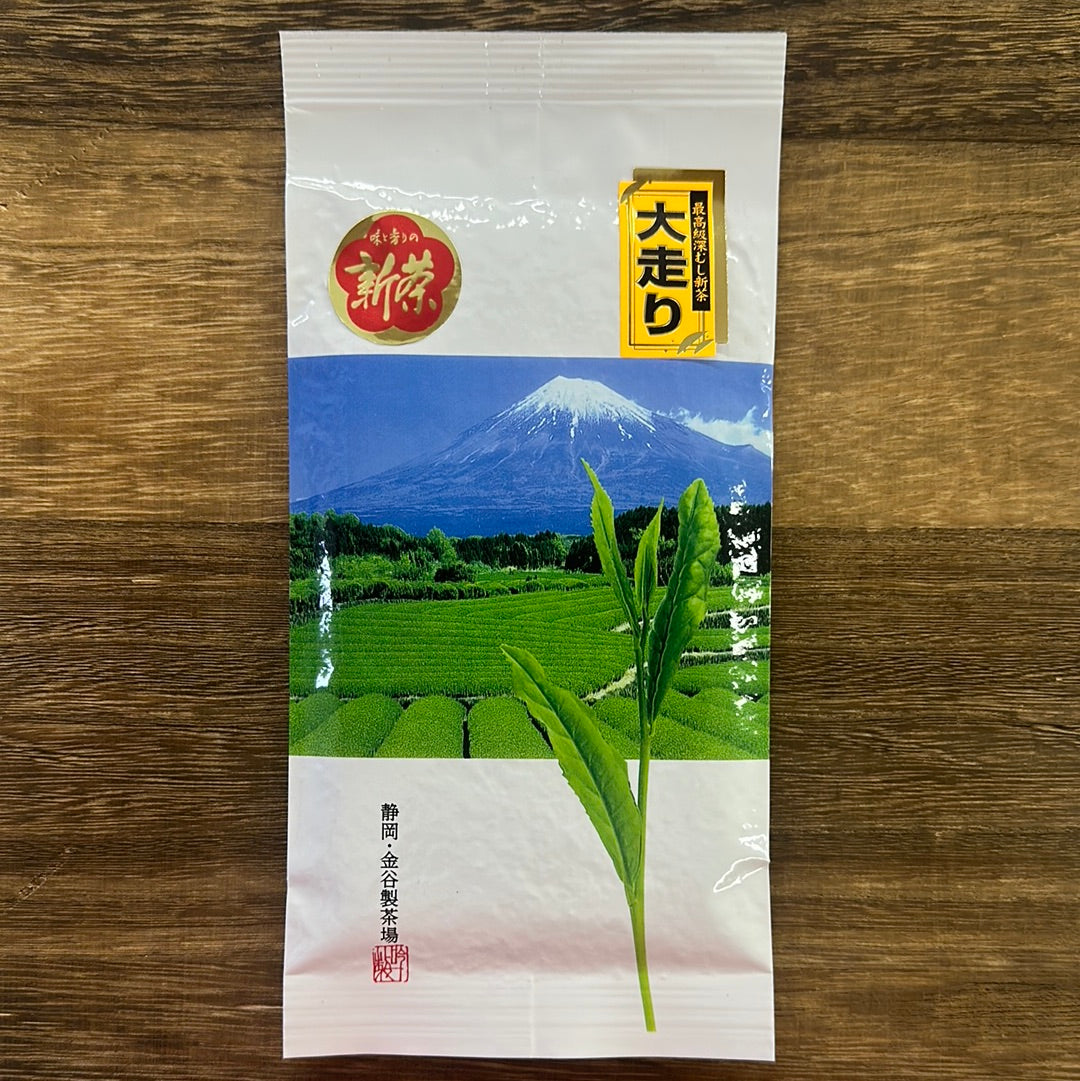 #0400.S5 Kanes Tea: Ohashiri, Premium Fukamushi Sencha, First Flush, Spring Harvest 献上やぶ北 (新茶名：大走り)