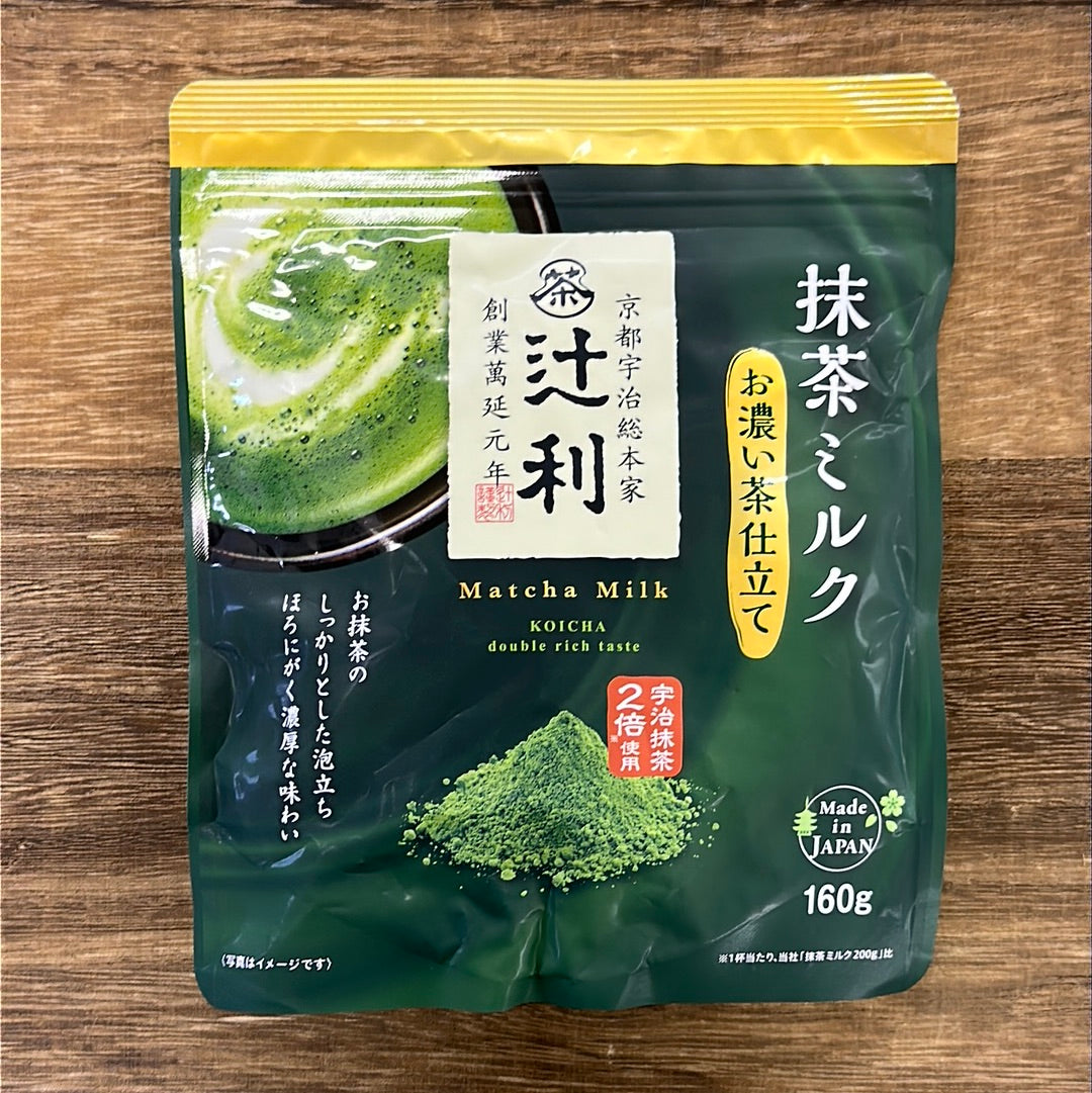 Tsujiri Matcha Milk Koicha Double Rich Instant Powder 160g