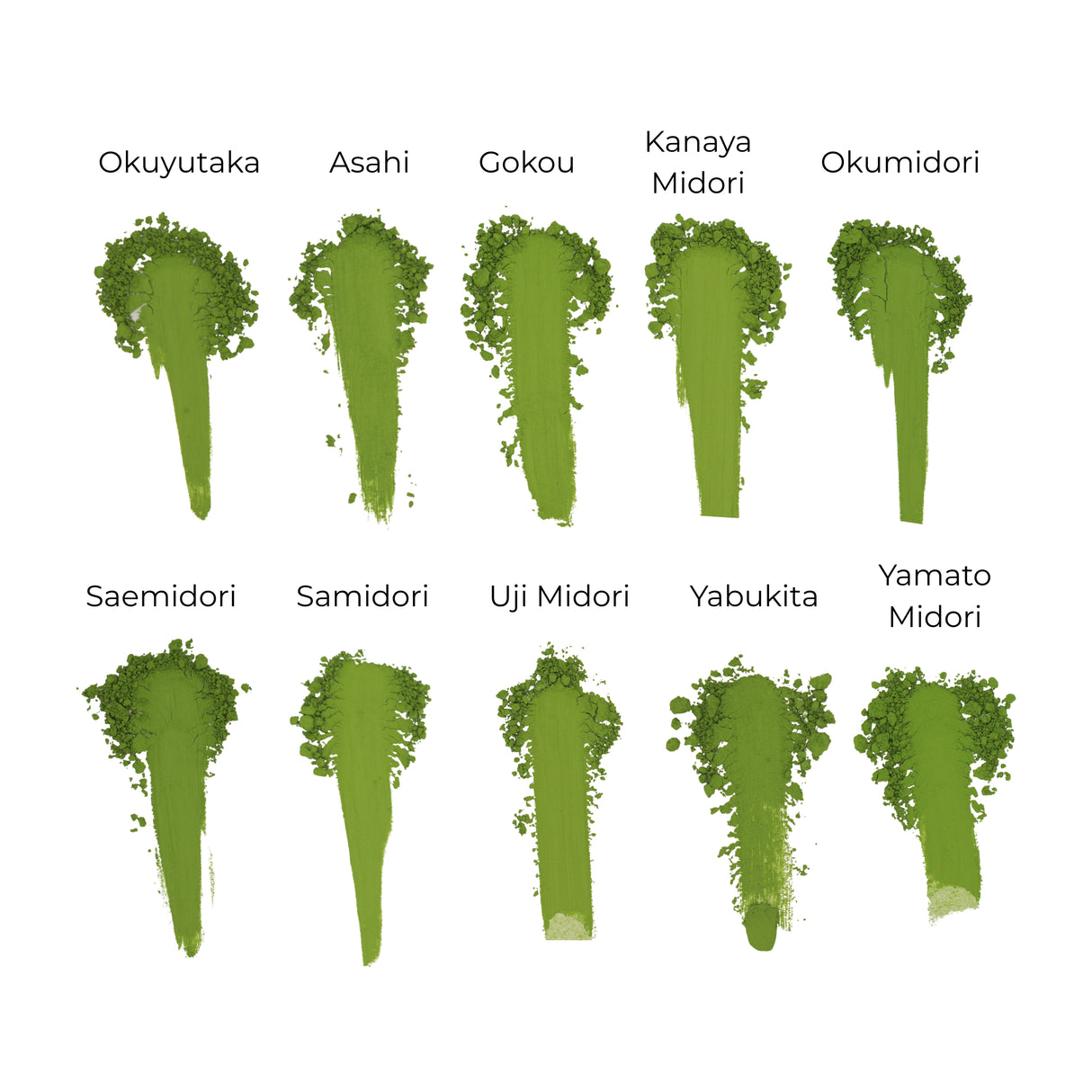 #0110.K6 Cultivar Comparison (10g x 10 types): 2026 Azuma Tea Garden Stone Milled Matcha Sampler