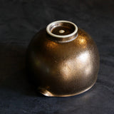 Kiwakoto Suikaen Gold Matcha Pouring Bowl & Whisk Stand Set 片口抹茶碗と茶筅直しセット ゴールド