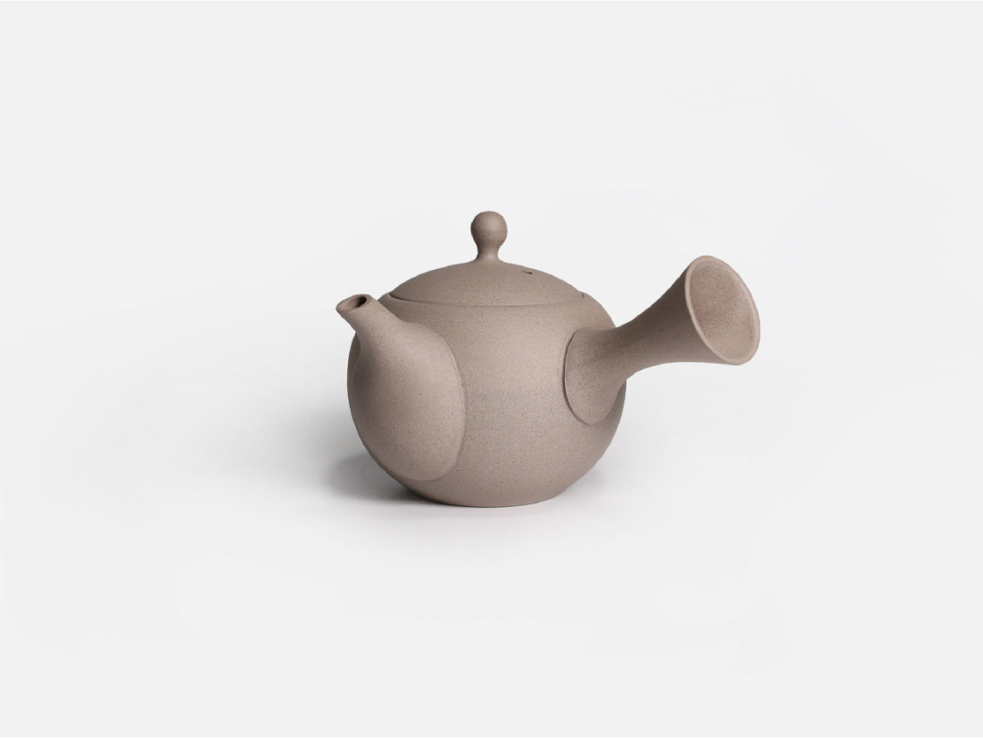 Jinsui Kiln: IROIRO 01 - SHIROHAI (290ml, Tokoname Kyusu Tea Pot, Gray)