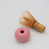 Minoyaki Matcha Whisk Holder (Pink) / 茶筅くせ直し (ピンク）