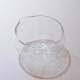 Origami  - Glass Katakuchi Matcha Bowl with Pouring Lip yunomi.life 2