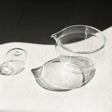 Origami  - Glass Katakuchi Matcha Bowl with Pouring Lip yunomi.life 4