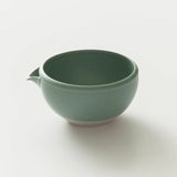 Origami Tea - Pour Take Green - Minoyaki Porcelain Matcha Bowl with Pouring Lip at yunomi.life