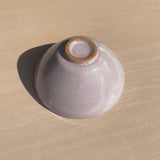 Pink Shino Natsume Matcha Bowl back