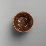 青安窯：彫絵美濃焼 ぐい呑み 5個セット 木箱付き 削ぎ五様 ぐい呑揃え