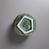 青安窯：彫絵美濃焼 ぐい呑み 5個セット 木箱付き 削ぎ五様 ぐい呑揃え