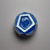 青安窯：彫絵美濃焼 ぐい呑み 5個セット 木箱付き 削ぎ五様 ぐい呑揃え