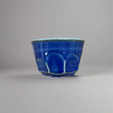 青安窯：彫絵美濃焼 ぐい呑み 5個セット 木箱付き 削ぎ五様 ぐい呑揃え