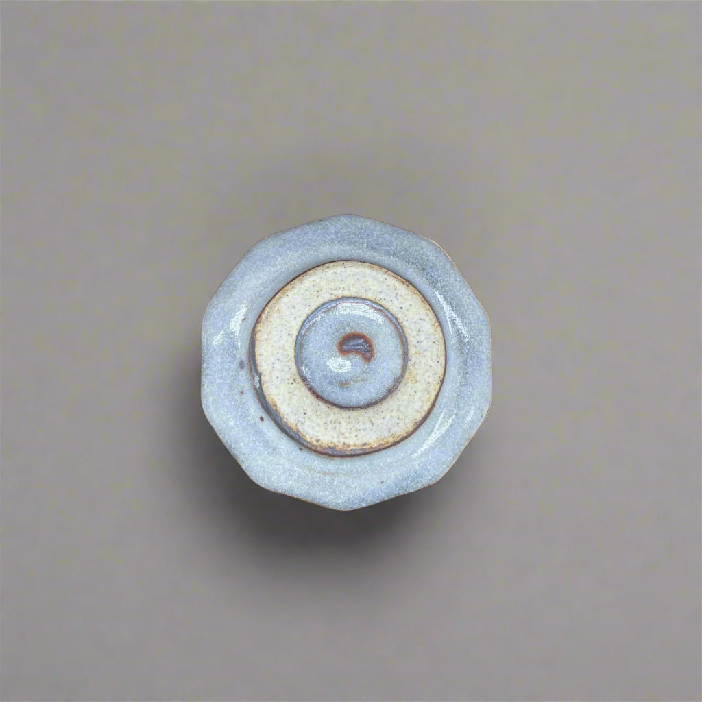 青安窯：手造り美濃焼 ぐい呑5個セット 木箱付き 手造り五様ぐい呑揃い