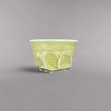 青安窯：彫絵美濃焼 ぐい呑み 5個セット 木箱付き 削ぎ五様 ぐい呑揃え