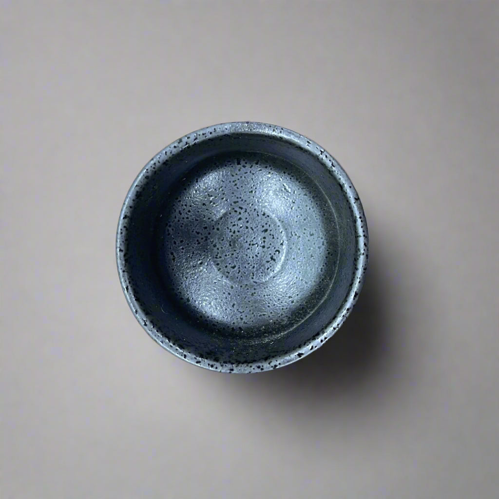 青安窯：手造り美濃焼 ぐい呑5個セット 木箱付き 手造り五様ぐい呑揃い