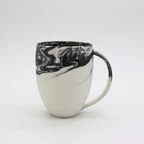 Shinro Yamamoto: Marble Porcelain Mug Cup (White) yunomi.life