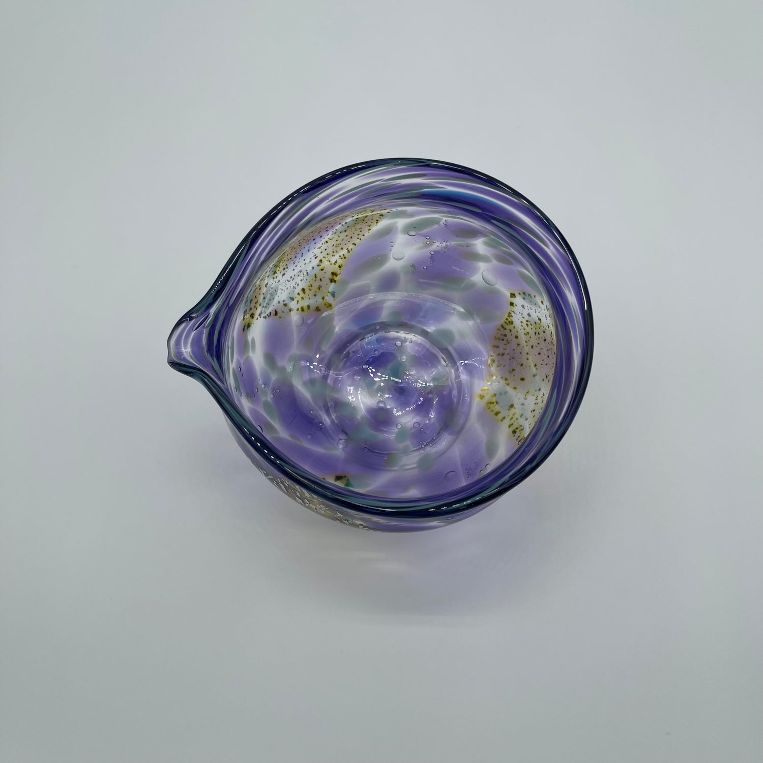 Suikaen: Crystal Series (Katakuchi Chawan Glass Matcha Bowl with Spout ) SORA yunomi.life 2