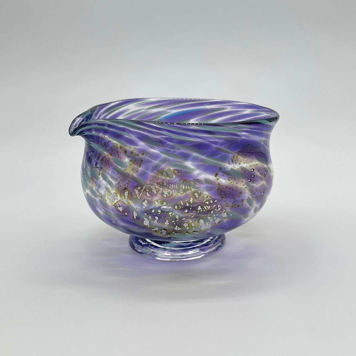 Suikaen: Crystal Series (Katakuchi Chawan Glass Matcha Bowl with Spout ) SORA yunomi.life 3