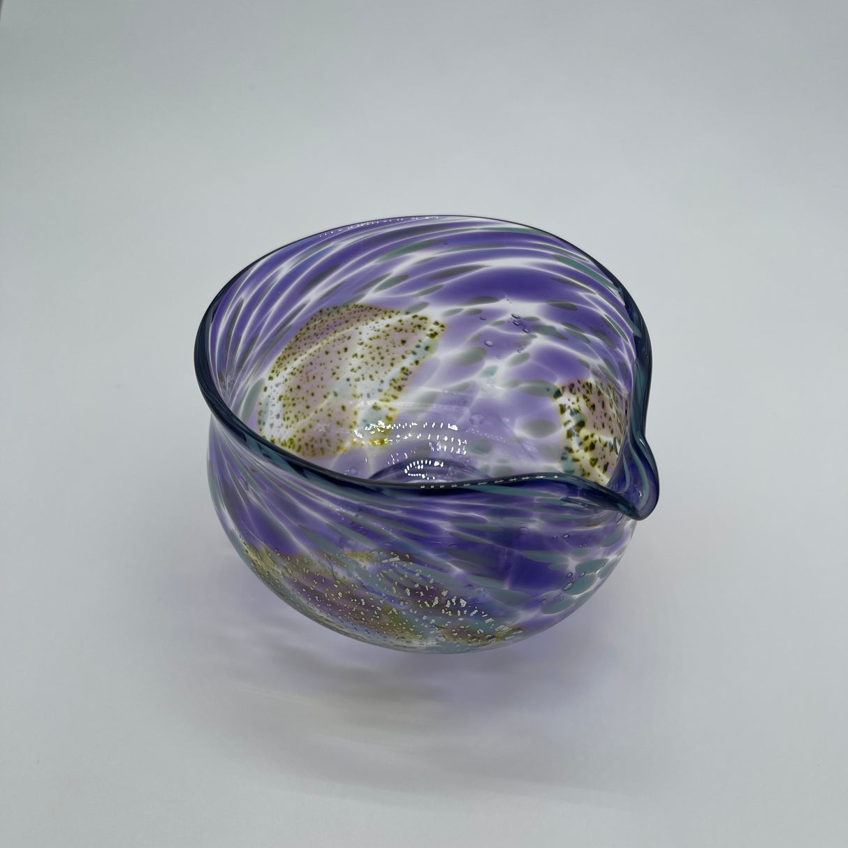 Suikaen: Crystal Series (Katakuchi Chawan Glass Matcha Bowl with Spout ) SORA yunomi.life 6